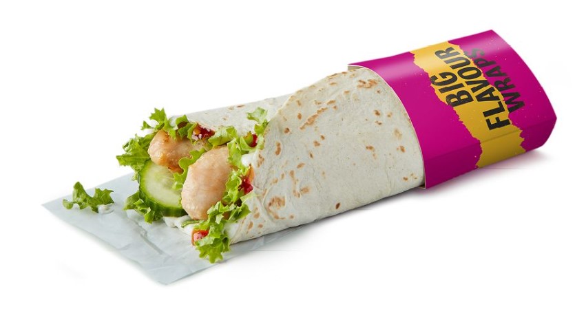 The sweet chilli chicken wrap - Grilled